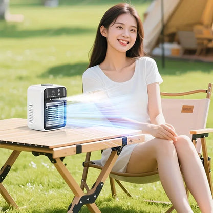 Fan Portable Air 3-In-1 Fan with 2 Mist Speeds – Personal Mist Cooler for Bedroom, Office & Camping Fan 2026