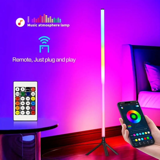 Smart RGB LED Floor Lamp - Usb-Powered Color-Changing Corner Light with Remote Control, 4 Scene Modes, Bedroom Decor, Living Room Decor, Lights for Bedroom (USB & Mobile Electronics Accessory)